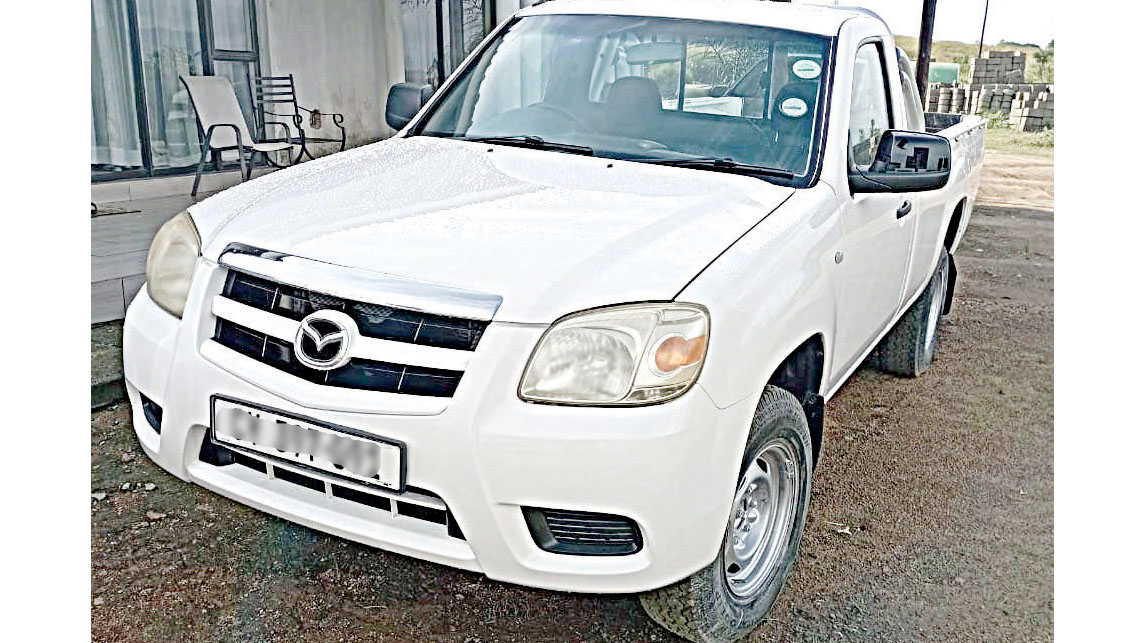 The 2012 Mazda BT50 4x4 Single Cab to be sold by public auction on Thursday. 